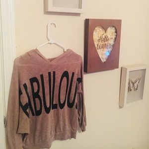 “FABULOUS” hooded shirt